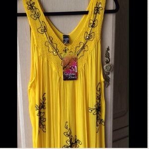 NEW Yellow Dress by California Breeze