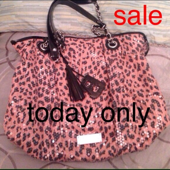 Betsy Johnson leopard print bag