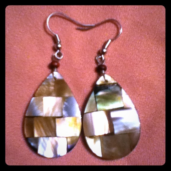 Unique Earrings with Pearlescent Finish