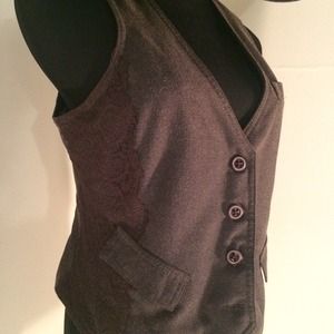 Chocolate Kisses Vest w/ lace embroidery🎄