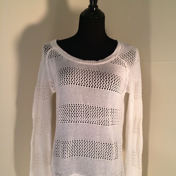 Cream See-through sweater🎄