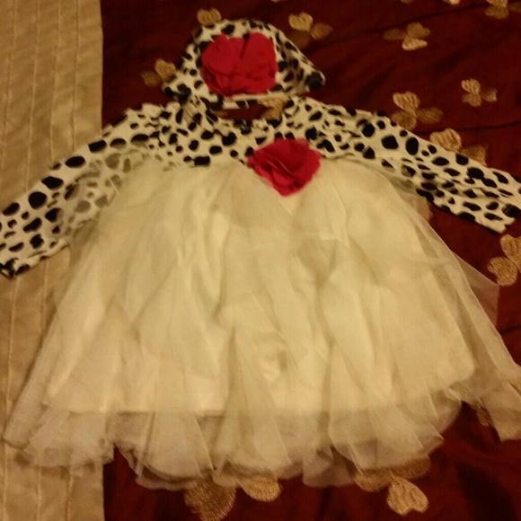 Zebra print black and cream dress with 3d flower h