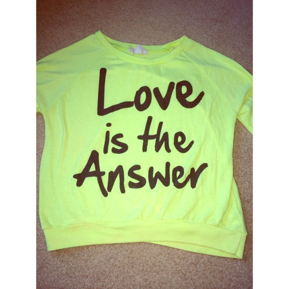 Neon Yellow Oversized Sweater