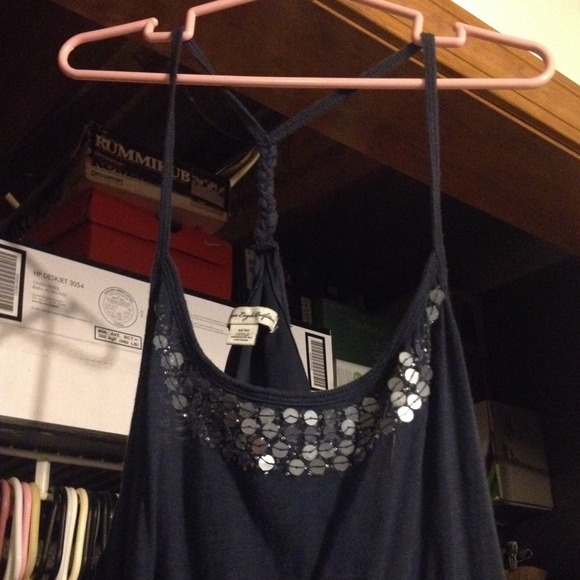 Nave blue summer dress - Picture 2 of 3