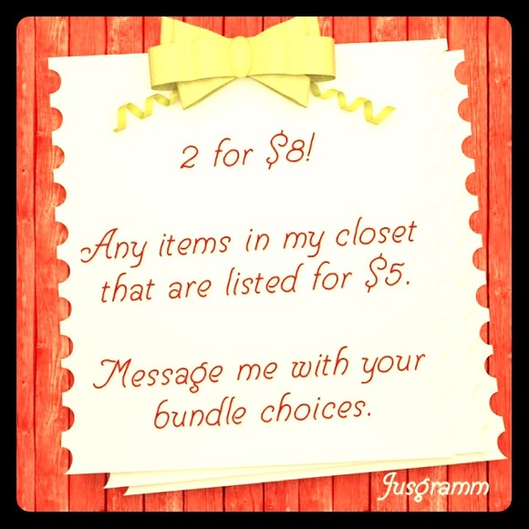 $5 Bundle Deal Details