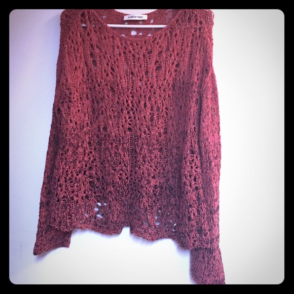 Elizabeth and James Sweaters - Elizabeth and James Loose Knit Ombré Sweater