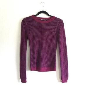 Magenta-plum colored Knit Sweater