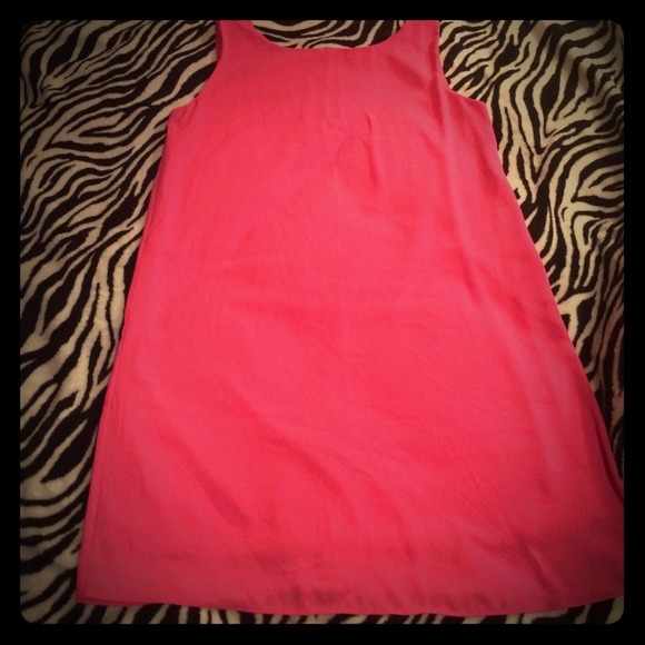 Boutique bright pink shift dress
