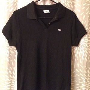 Black Lacoste polo