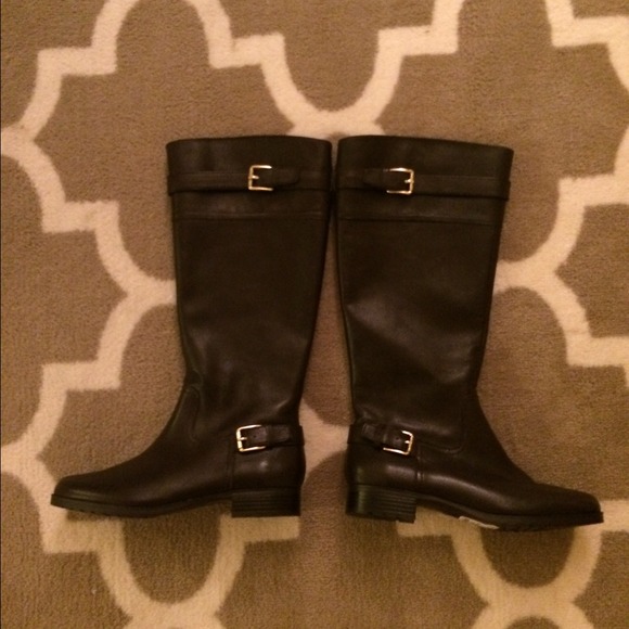 Chocolate Brown Ralph Lauren boots.