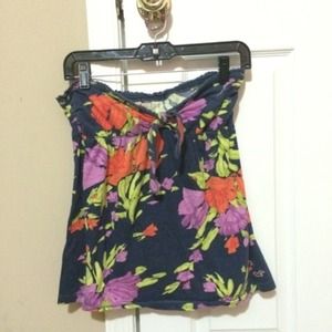 Strapless top from Hollister.