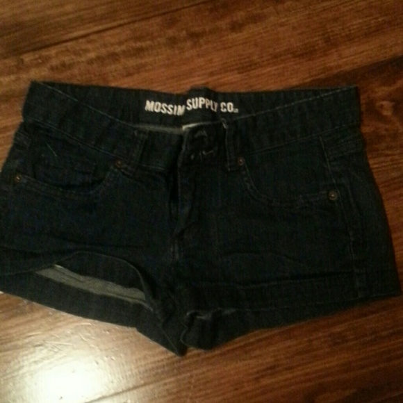 Dark jean shorts