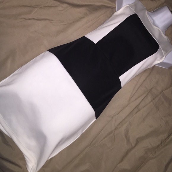 White & Black Party Dress