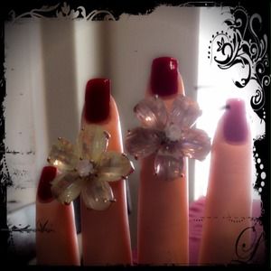 Crystal Flower Rings