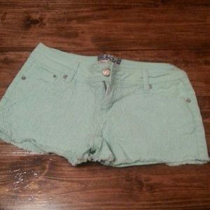 Colored jean shorts