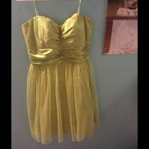 Sparkly green dress
