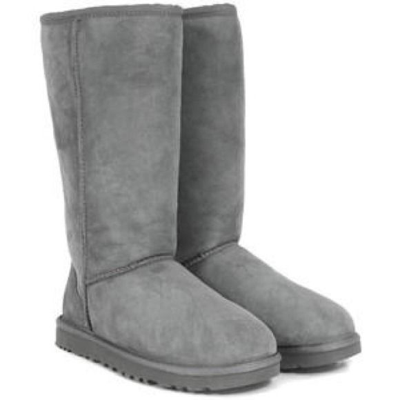 Tall grey ugg boots
