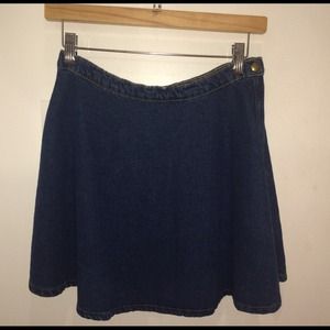 Denim Circle Skirt