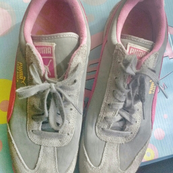 Ladies pink and grey Pums easy riders