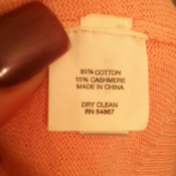 SOLD! Pink Cashmere & Cotton Cardigan, size large - Picture 4 of 4