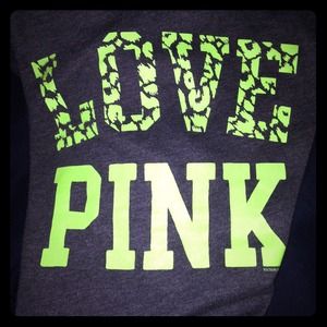 Dark grey with neon green writing sweats brand new