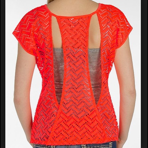 Neon orange Daytrip top