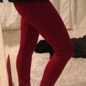 Red jeggings