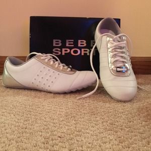 Bebe sport white be famous sneaker