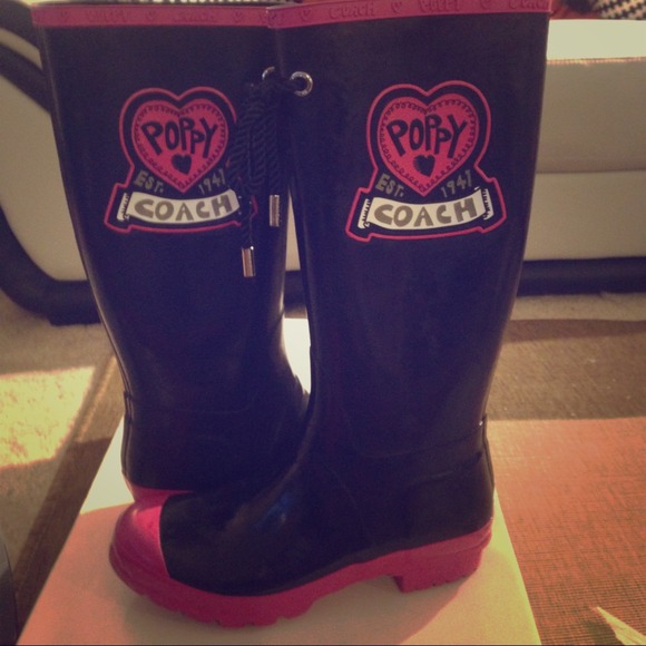 🎀Coach Knee High Rain Boots🎀