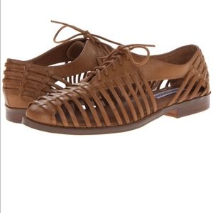 NWT brown cognac oxfords hold! @jalisan