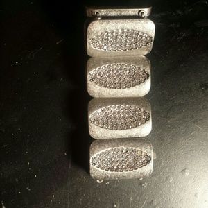 Lia sophia stretch silver bracelet