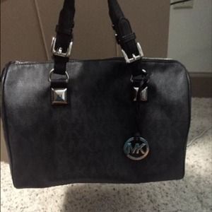 Michael Kors large Grayson logo satchel