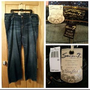 NWT sevens7 brand jeans size 22