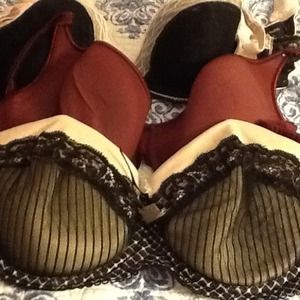 3 size 38d used bras