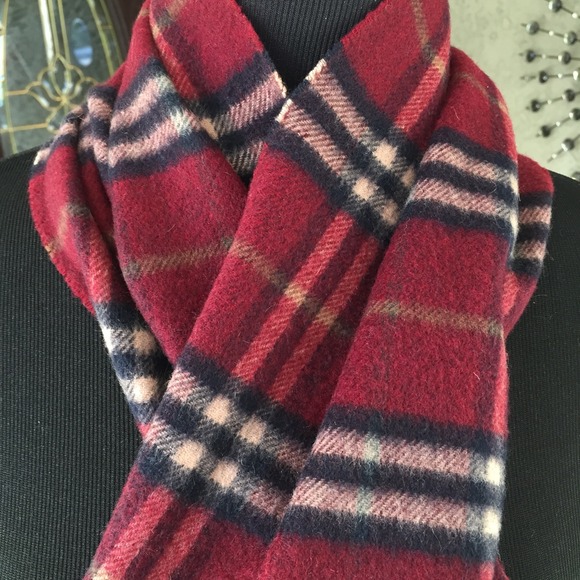 Burberry check cashmere tassel scarf - Picture 2 of 4