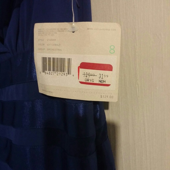 Navy blue elegant dress - Picture 3 of 4