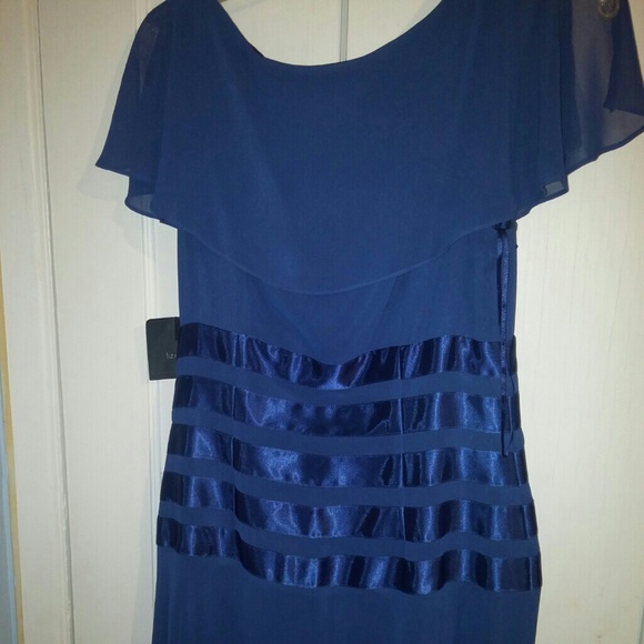 Navy blue elegant dress - Picture 4 of 4