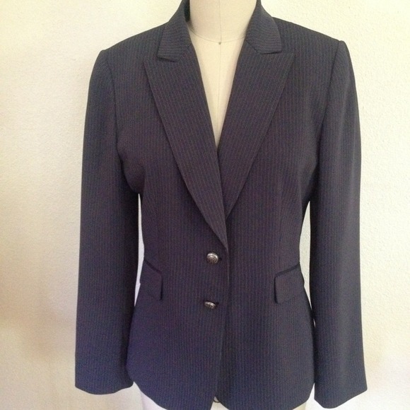 Tahari Jackets & Blazers - Tahari Blazer - Gray with skinny pinstripes
