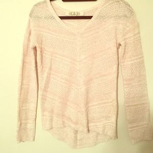 Cream V-neck sweater NWOT