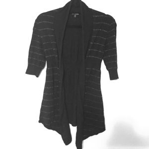 Silver striped cardigan