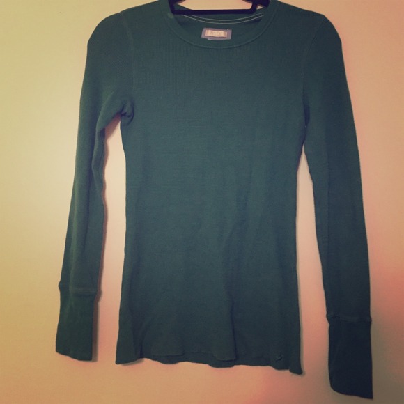 Forest green thermal shirt