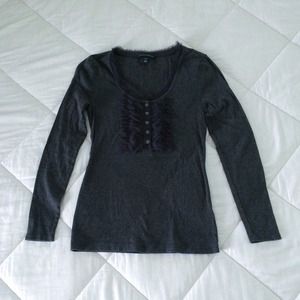 SALE! Grey Banana Republic Long Sleeve Top