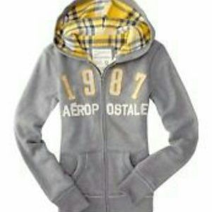 Gray Aeropostale Zip up Hoodie S