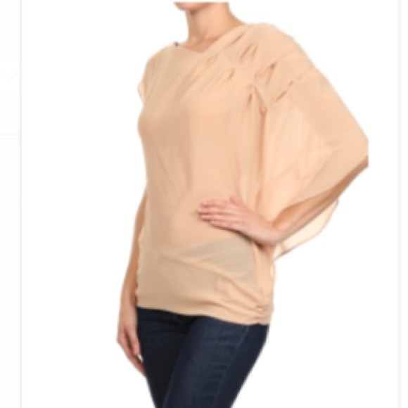 🆕Asymmetrical Chiffon Top - Picture 2 of 4