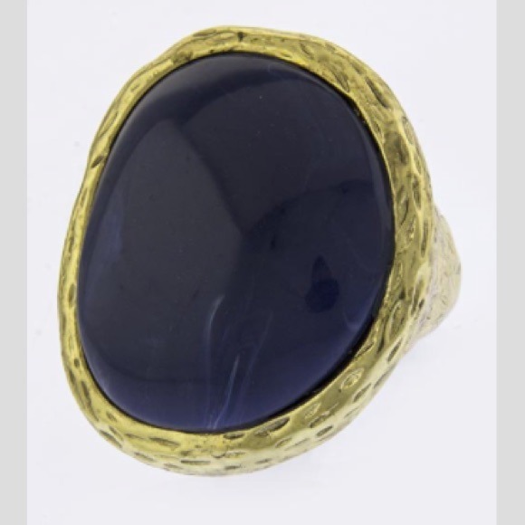 🆕Round Faux Gem Accent Ring - Picture 2 of 4