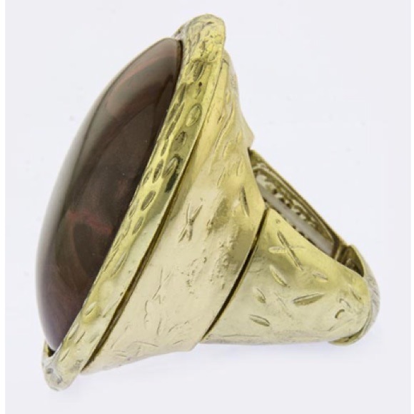 🆕Round Faux Gem Accent Ring - Picture 4 of 4