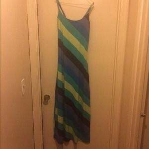 Women's Multi-Color Maxi Dress Sz. M