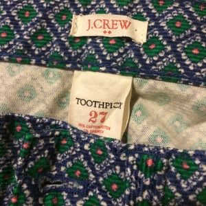 Patterned J. Crew Corduroys