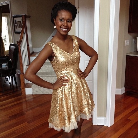 Gold Sequence Dress
