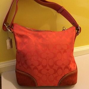 Red Coach Signature bag